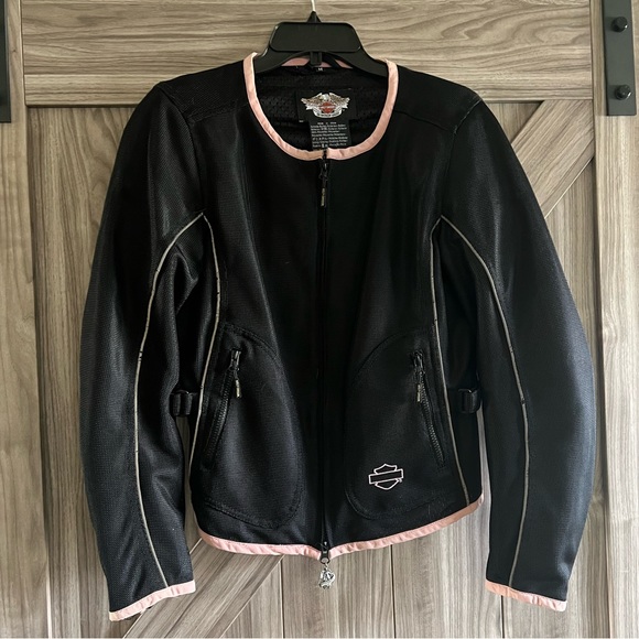 Harley Davidson Mesh Riding Jacket with body armor - Picture 3 of 5